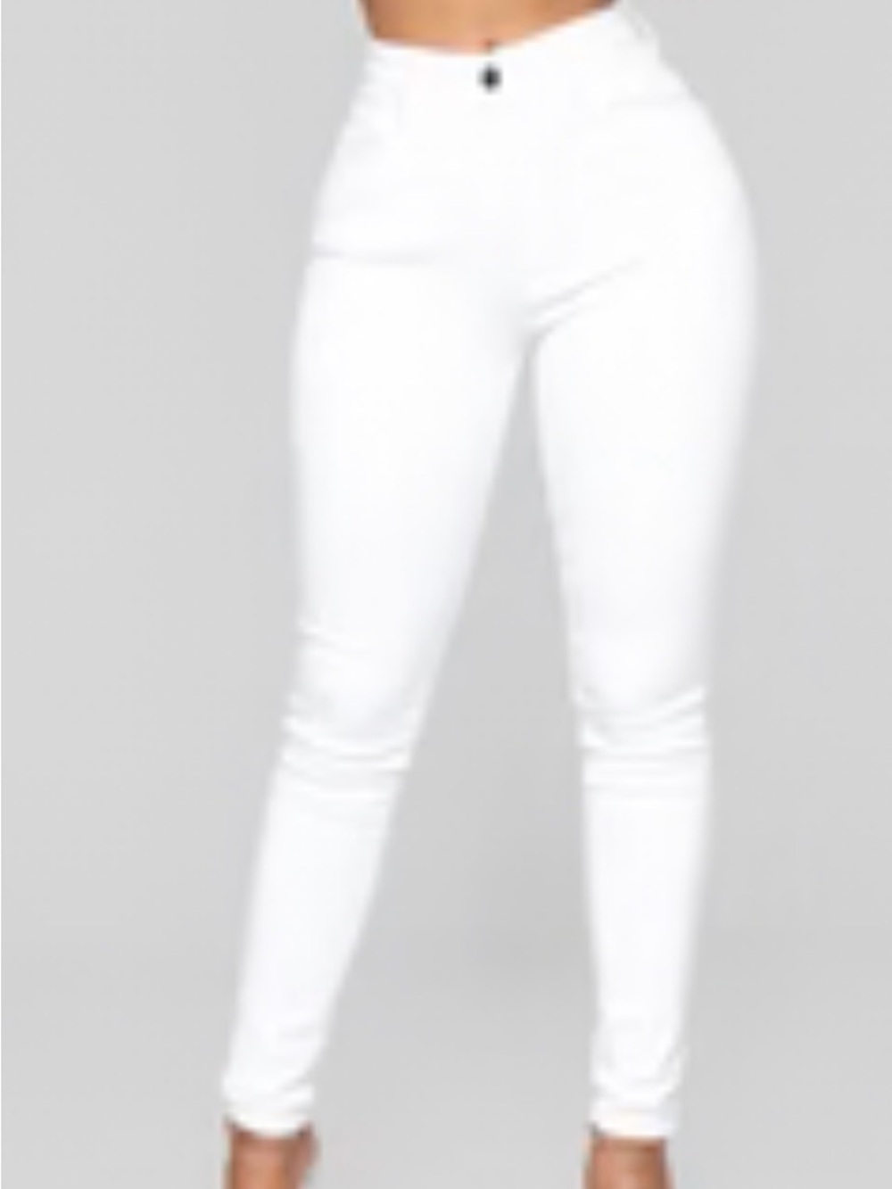 High-Rise White Skinny Jeans for Women